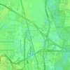 Rosemont topographic map, elevation, terrain