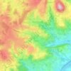 Couches topographic map, elevation, terrain