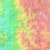 Provincia de Cordillera topographic map, elevation, terrain