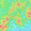 Fengshun County topographic map, elevation, terrain