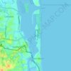 Main Beach topographic map, elevation, terrain