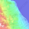 Каякентский район topographic map, elevation, terrain