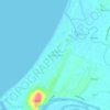 La Paz Sand Dunes topographic map, elevation, terrain