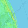 Jupiter Island topographic map, elevation, terrain