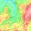 Bouresches topographic map, elevation, terrain