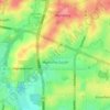 Wantirna South topographic map, elevation, terrain