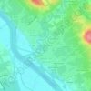 Cadillac topographic map, elevation, terrain