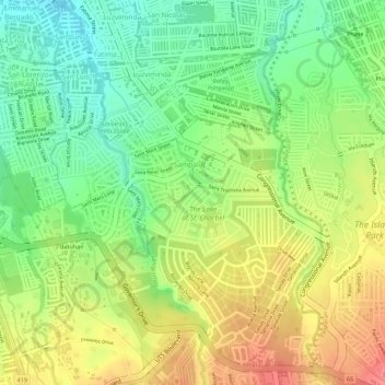 Sampaloc 4 topographic map, elevation, terrain