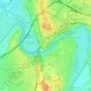 Chester Castle topographic map, elevation, terrain