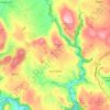 Alstonefield topographic map, elevation, terrain