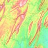 Fulton County topographic map, elevation, terrain