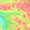 Gliwice County topographic map, elevation, terrain