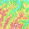 Modigliana topographic map, elevation, terrain