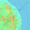 Terengganu topographic map, elevation, terrain