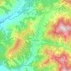 Koszarawa topographic map, elevation, terrain