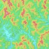蓝田镇 topographic map, elevation, terrain
