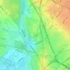 Bache topographic map, elevation, terrain