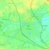 Płońsk topographic map, elevation, terrain