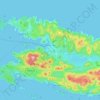 Općina Vela Luka topographic map, elevation, terrain