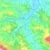 Grybów topographic map, elevation, terrain