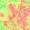 Sokółka County topographic map, elevation, terrain