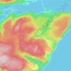 Cape Smokey topographic map, elevation, terrain