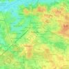 Białystok topographic map, elevation, terrain