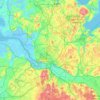 Hamburg topographic map, elevation, terrain
