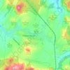 Piława Górna topographic map, elevation, terrain