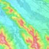 Arbus topographic map, elevation, terrain