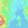 Davao City topographic map, elevation, terrain