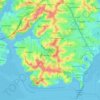 Kaipātiki topographic map, elevation, terrain