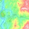 Claremont topographic map, elevation, terrain