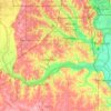 Sarpy County topographic map, elevation, terrain