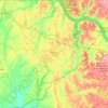 Tishomingo County topographic map, elevation, terrain