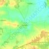 Parysów topographic map, elevation, terrain