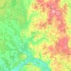 Kolno County topographic map, elevation, terrain