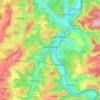 Saarburg topographic map, elevation, terrain