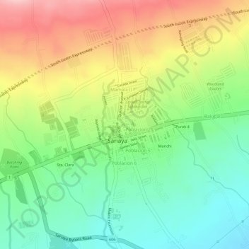 Poblacion 2 topographic map, elevation, terrain