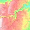 Oribi Gorge Nature Reserve topographic map, elevation, terrain