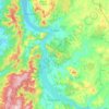 Hualqui topographic map, elevation, terrain
