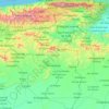 Aragua State topographic map, elevation, terrain