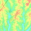 Creedmoor topographic map, elevation, terrain