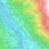 Vizos topographic map, elevation, terrain