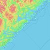 Kragerø topographic map, elevation, terrain
