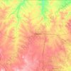 Campbell County topographic map, elevation, terrain