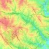 Burke topographic map, elevation, terrain