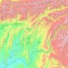 Vakhsh topographic map, elevation, terrain