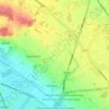 Puddington topographic map, elevation, terrain