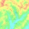 Toone topographic map, elevation, terrain